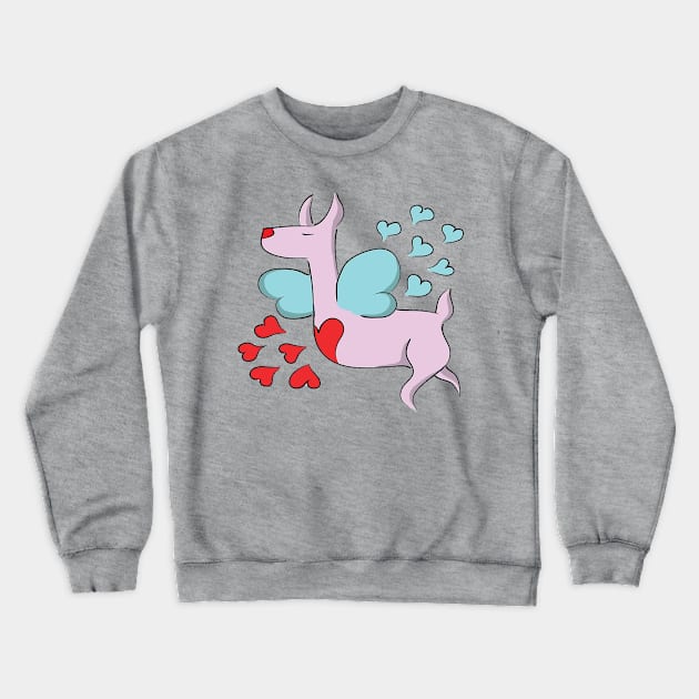 Loving deer Crewneck Sweatshirt by Ashygaru